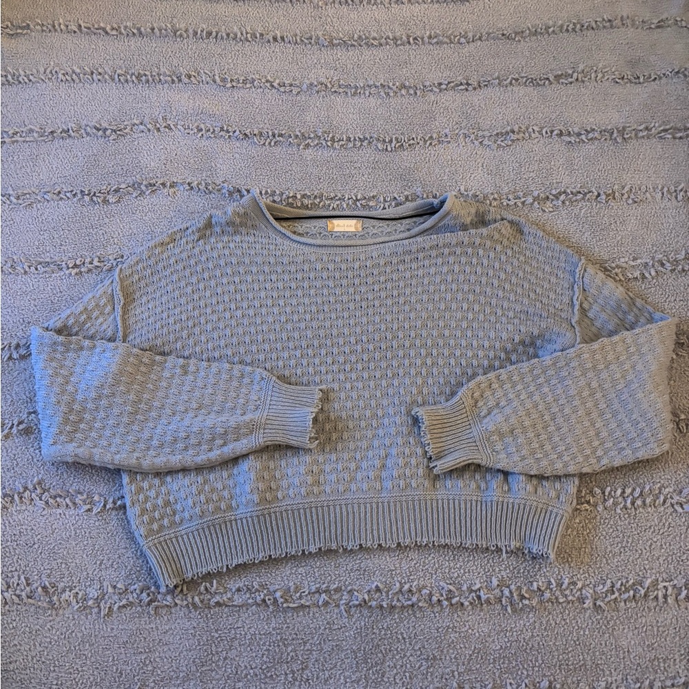 Altar'd State Textured Blue Sweater